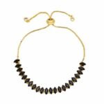 Delicate Marquise Blackstone bracelet