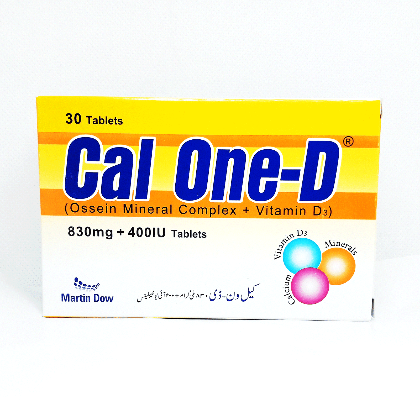 13557CAL-ONE-D-TAB-830mg400IU-30s.png Cal One-D Tablet - Image 1