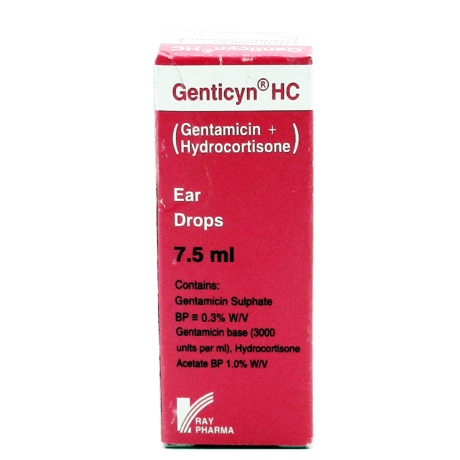 33247Genticyn-HC-Eye-Ear-Drops-0.3-7.5ml.png Genticyn Hc Eye Drop Ear 7.5Ml - Image 1