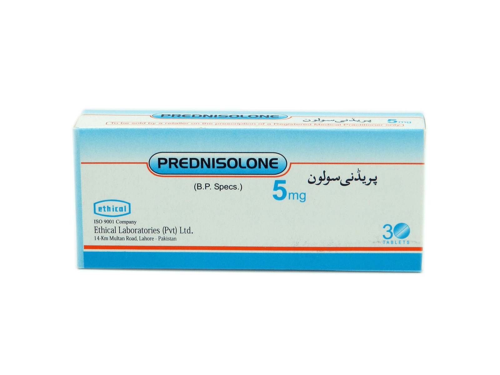 6548PREDNISOLONE-TAB-5mg-30s.png Prednisolone 5Mg Tablets - Image 1