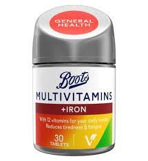 Boots-Multivitamins-Iron-30S.jpg Boots Multivitamins + Iron 30S - Image 1