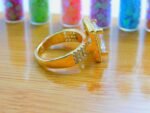 Vintage Bride Luxery Gemstone Ring - Golden - Image 2