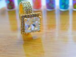 Vintage Bride Luxery Gemstone Ring - Golden - Image 4