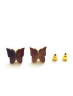 Eligant butterfly studs - Brown