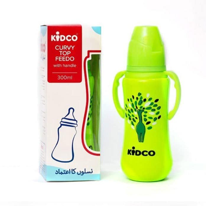 KidcoCurvyColouredFeederWithHandle300ml10oz.jpg KIDCO FEEDER 300ML - Image 1