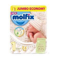MOLFIX-PAMPER-NO-1-NEW-BORN-84.jpg Molfix Pamper No 1 Born 84 - Image 1