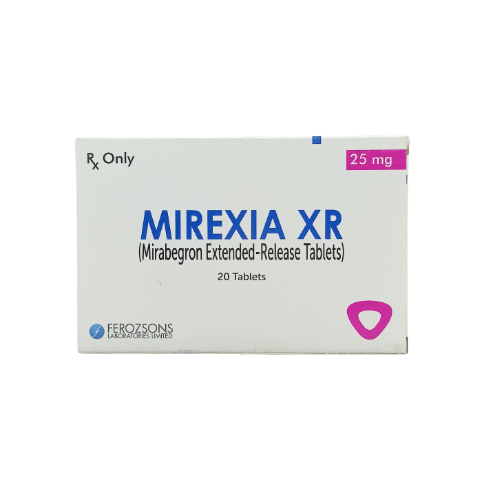 Mirexia_xr_25mg_tab.png MIREXIA XR 25MG TABLETS - Image 1
