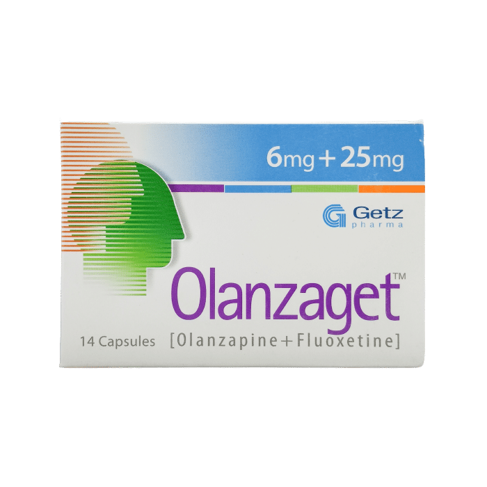 Olanzaget_6mg_25mg_tab.png OLANZAGET 6MG+25MG TABLETS 14S - Image 1