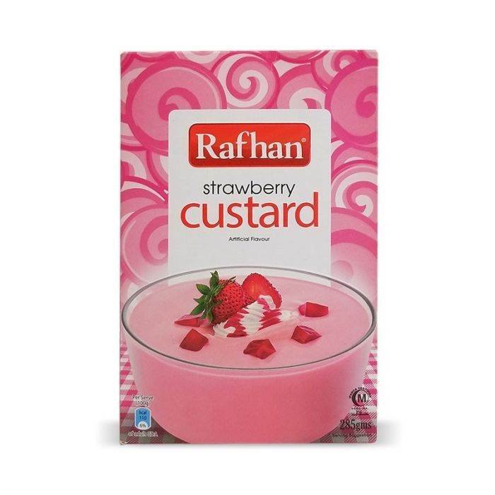 Rafhan Custard Strawberry 275Gm