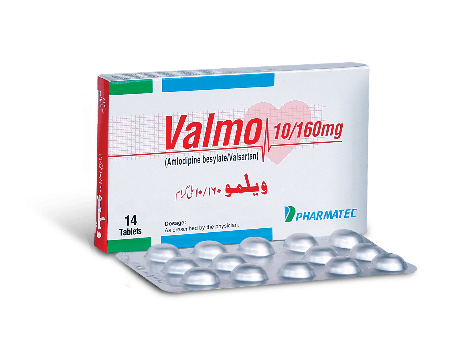 Valmo10160.png Valmo 10/160mg Tablet