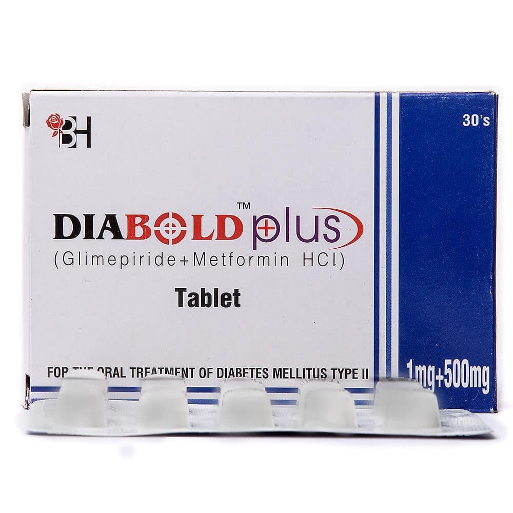 diabold-plus-1.jpg Diabold Plus 1Mg/500Mg Tablets - Image 1