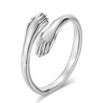 Sterling 925 Love Hug Ring - Silver - Image 2