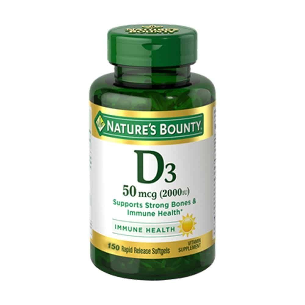 natures-bounty-d3-50mcg-2000iu-150-softgels_5f68ce9f9ee42.jpeg Nature's Bounty D3-50mcg - Image 1
