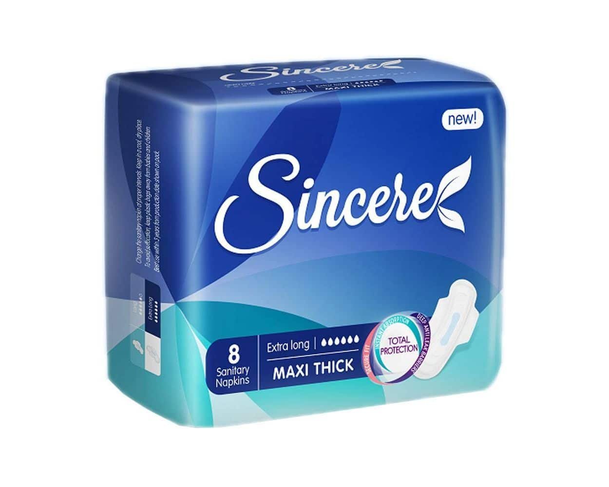 sincere-maxi-thick-8-pads-x-long.jpg SINCERE PAD 8 EXTRA LONG - Image 1