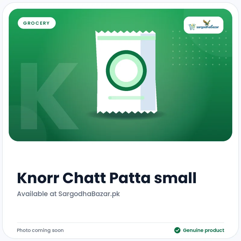Knorr Chatt Patta small Knorr Chatt Patta small