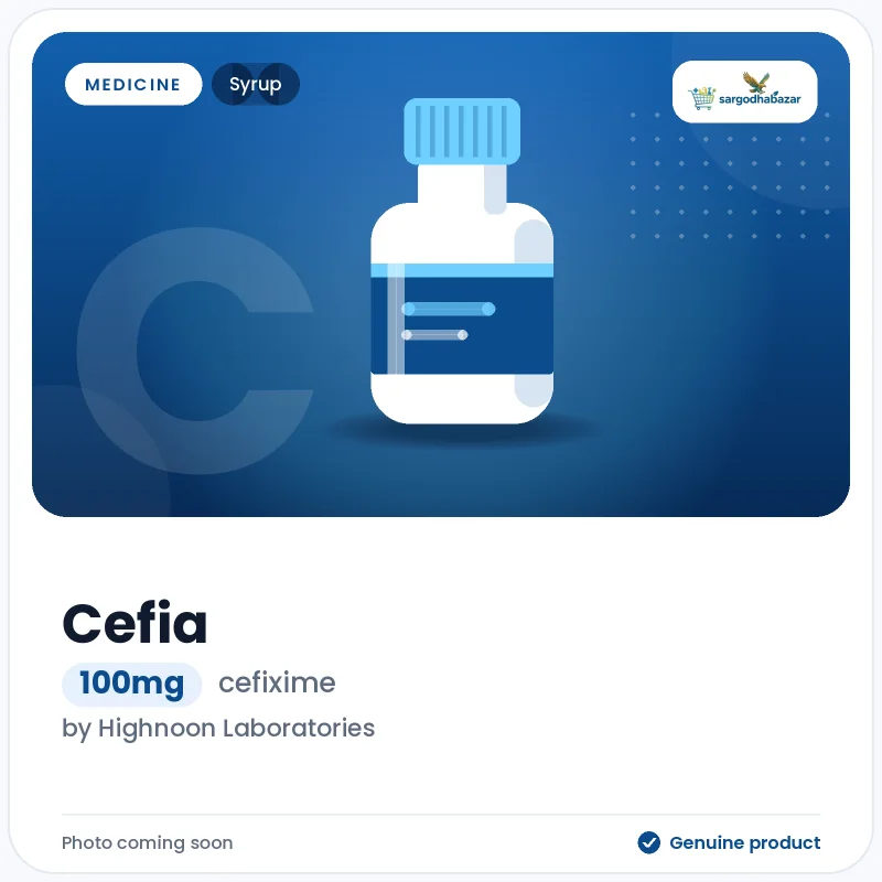 Cefia 100mg Syrup