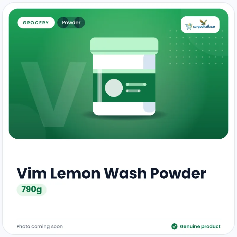 Vim Lemon Wash Powder 790g Powder