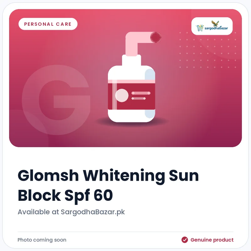 Glomsh Whitening Sun Block Spf 60