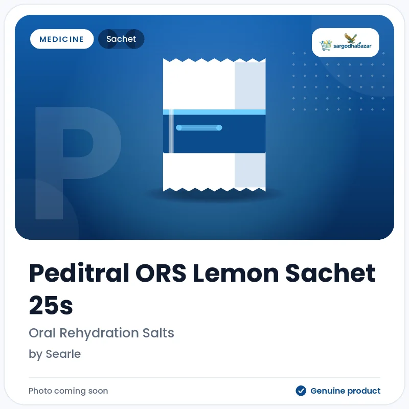 Peditral ORS Lemon Sachet 25s  Sachet