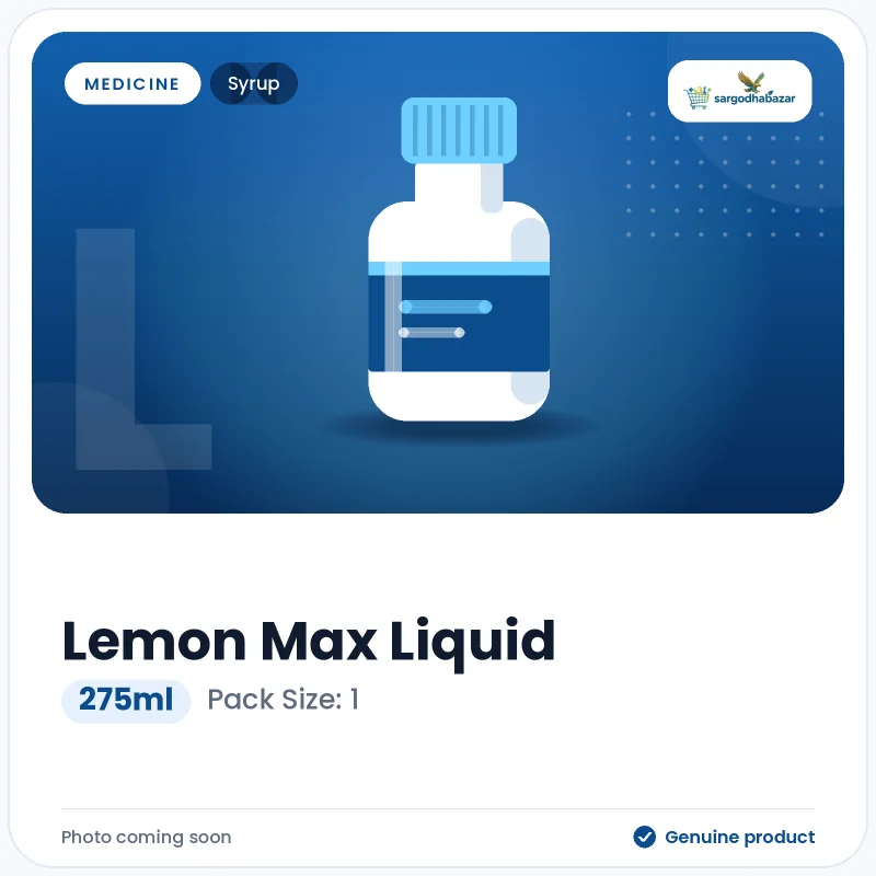 Lemon Max Liquid 275ml Syrup