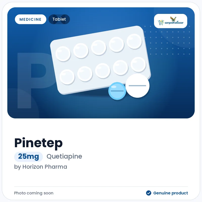 Pinetep 25mg Tablet