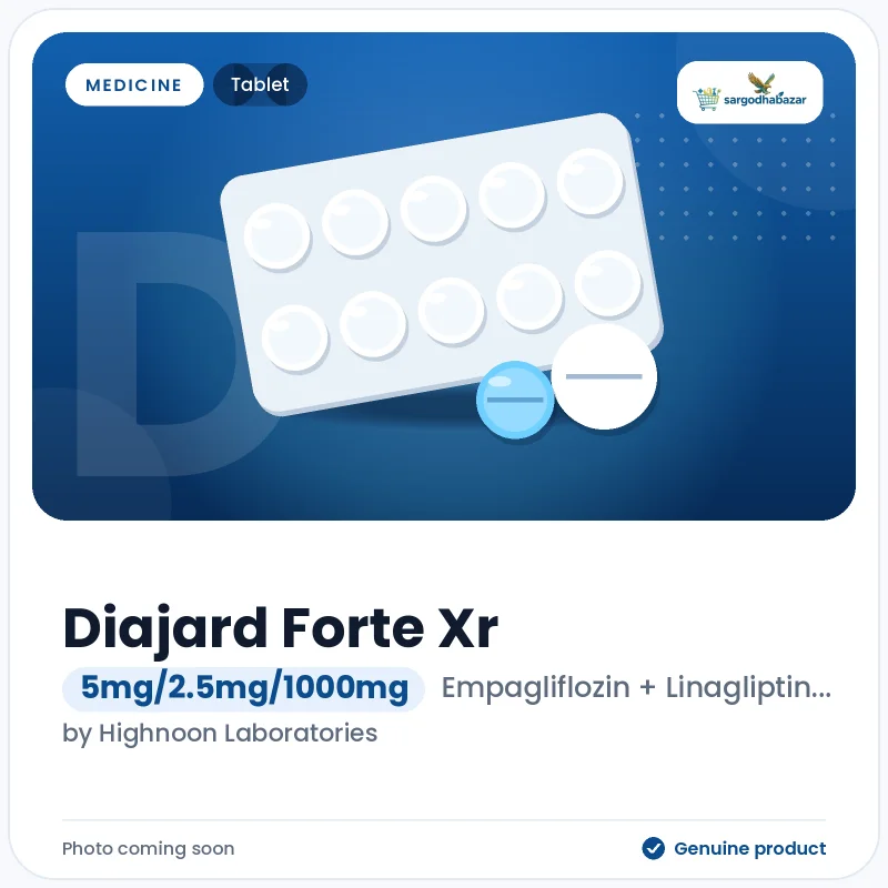 Diajard Forte Xr 5mg/2.5mg/1000mg Tablet