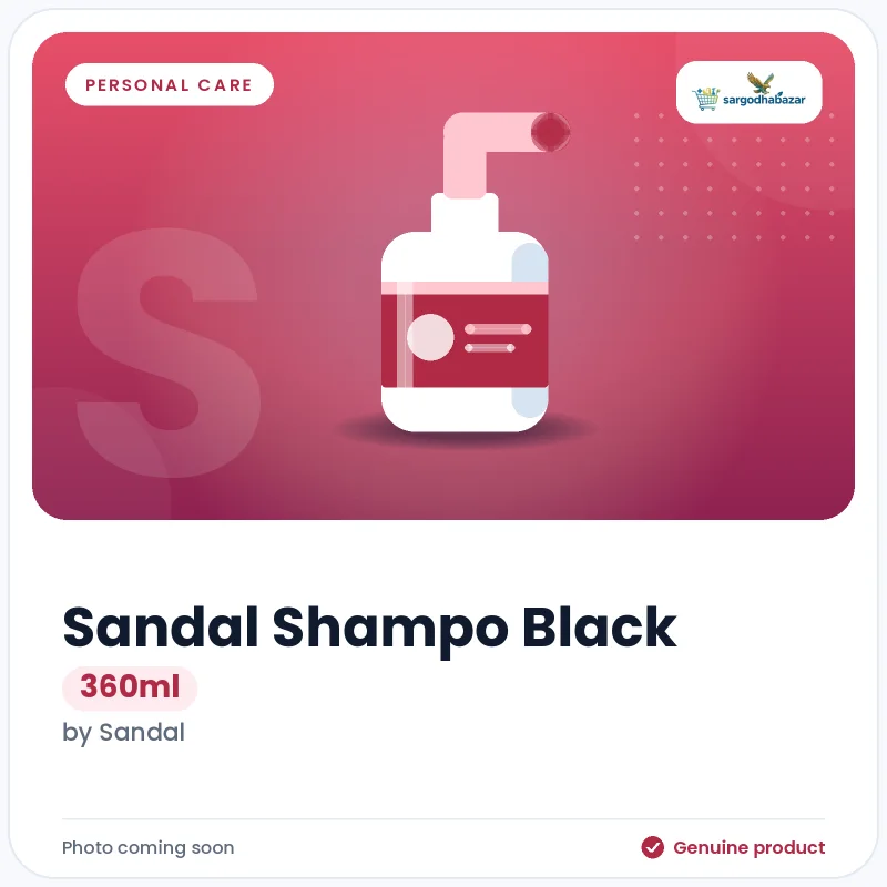 Sandal Shampo Black 360ml