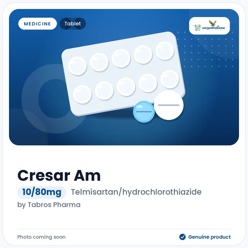 Cresar Am 10/80mg Tablet
