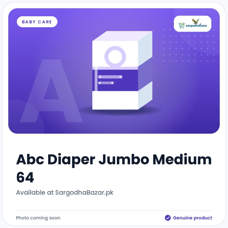 Abc Diaper Jumbo Medium 64