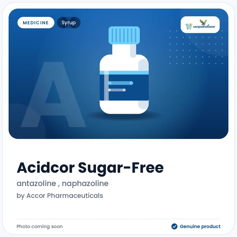 Acidcor Sugar-Free  Syrup