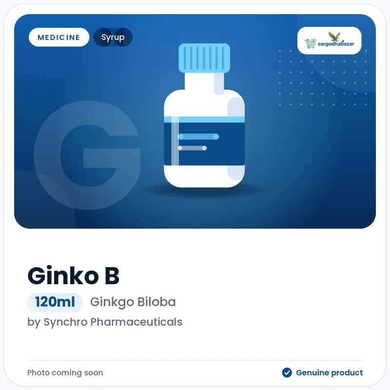 Ginko B 120ml Syrup