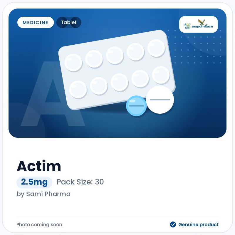 Actim 2.5mg Tablet