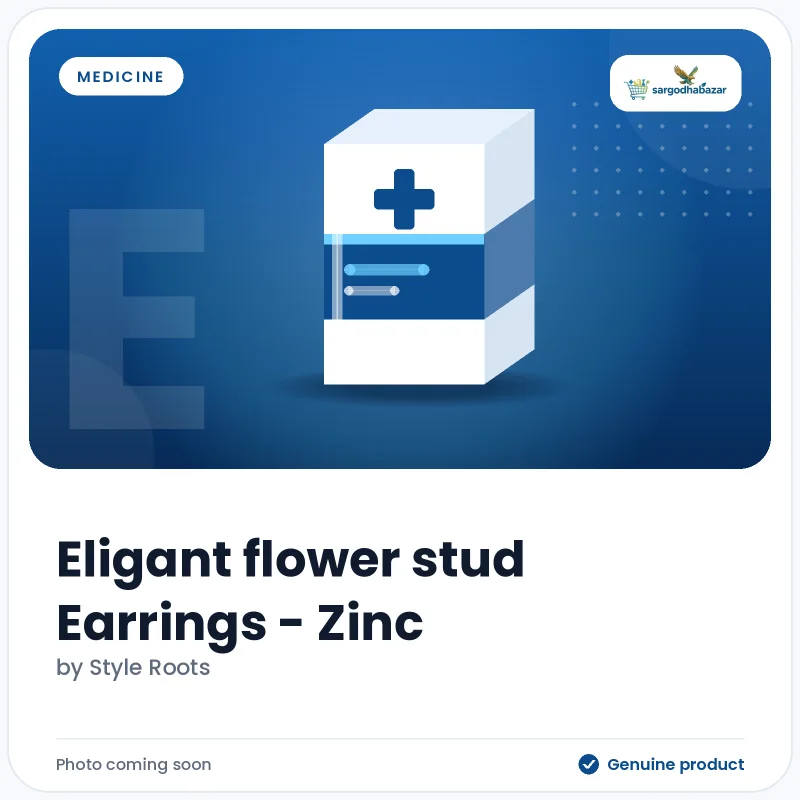 Eligant flower stud Earrings – Zinc