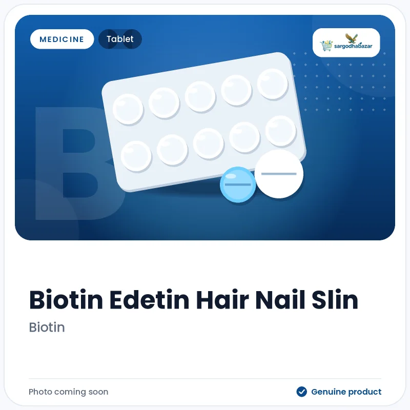 Biotin Edetin Hair Nail Slin  Tablet