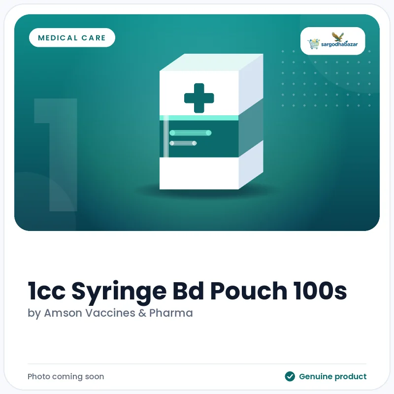 1cc Syringe Bd Pouch 100s