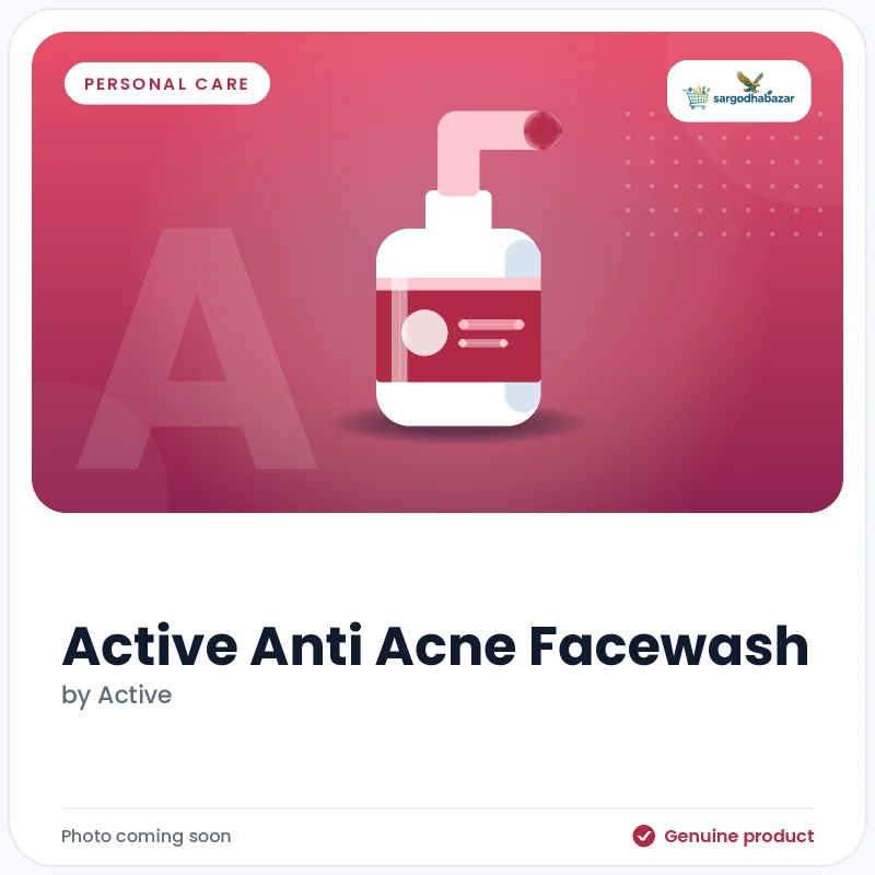 Active Anti Acne Facewash