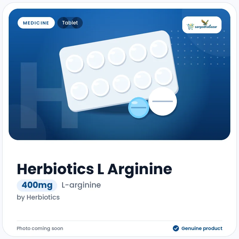 Herbiotics L Arginine 400mg Tablet