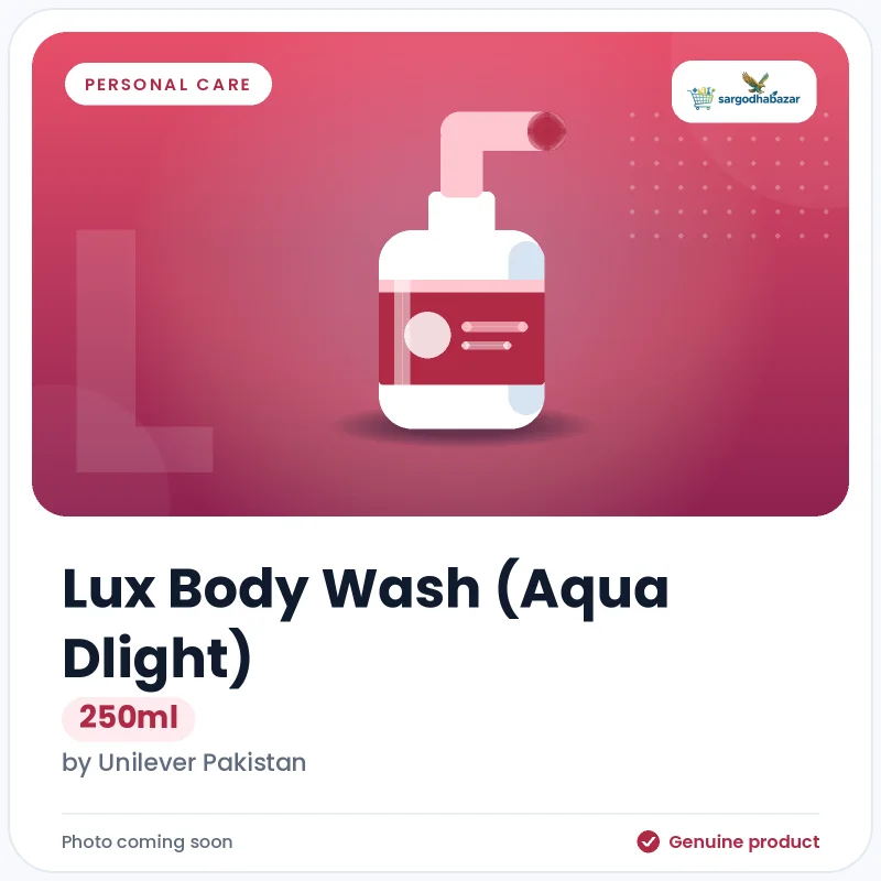 Lux Body Wash (Aqua Dlight) 250ml